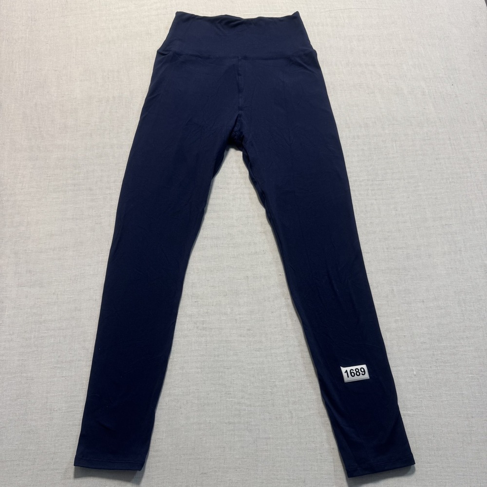 High-Waist Leggings Women Sz M Blue Pre-owned